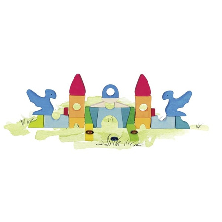 Zamek układanka z lśniącymi kamieniami Goki