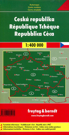 Czechy mapa 1:400 000