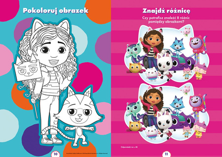 Kociastyczne łamigłówki. Wielki zeszyt zadań. Koci Domek Gabi