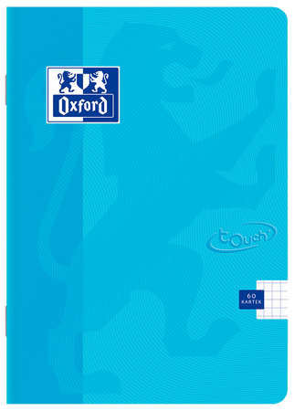 Paczka Zeszyt A5 60k kratka Oxford touch pastel niebieski pakiet 5 sztuk