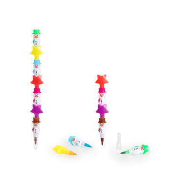 Kredka kolorowa przekładana BN Bałwan i Gwiazda 1szt.