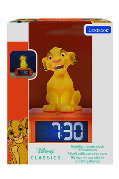 Budzik z lampką nocną i efektami dźwiękowymi Simba Lexibook RL800AN