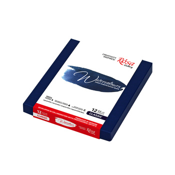 Farby akwarelowe w kostkach classic 12 kolorów