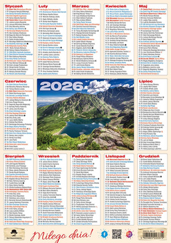 Kalendarz 2026 listkowy KLB4 1szt.mix