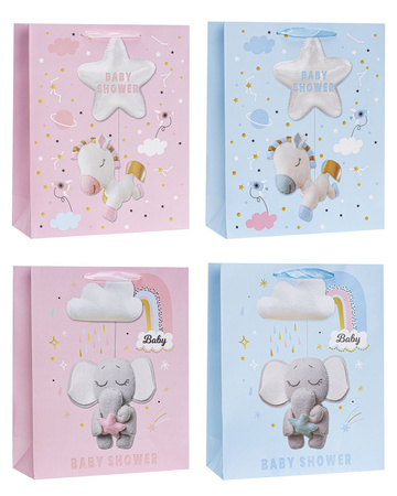 Torebki prezentowe TD-24060-A4 wzór dziecięcy 12 sztuk