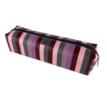 Piórnik szkolny młodzieżowy prostokąt kostka Pasy Fashion Colors