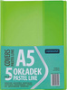 Paczka okładki A5 pastel line nieregulowane 5 szt. mix kolorów