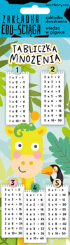 Zakładka EDU ŚCIAGA Tabliczka mnożenia ŻYRAFA