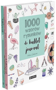 Pakiet Bullet journal. 101 pomysłów na zaplanowanie stron / 1000 wzorów rysunków do bullet journal