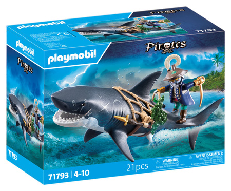 Playmobil Rekin olbrzym z piratem 71793