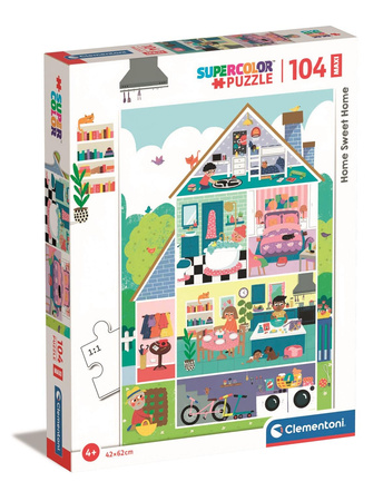 Puzzle 104 maxi super kolor home sweet home 23775