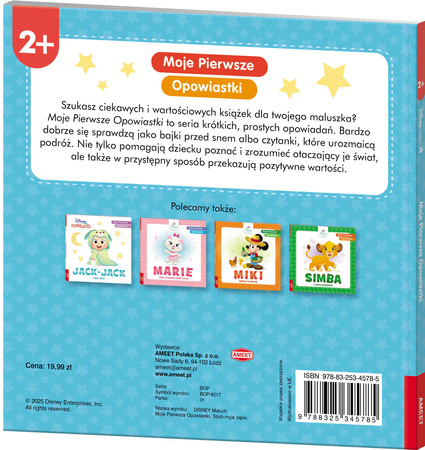 Disney Maluch Moje pierwsze opowiastki Stich myje ząbki BOP-9217