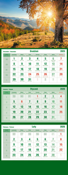 Kalendarz 2026 trójdzielny