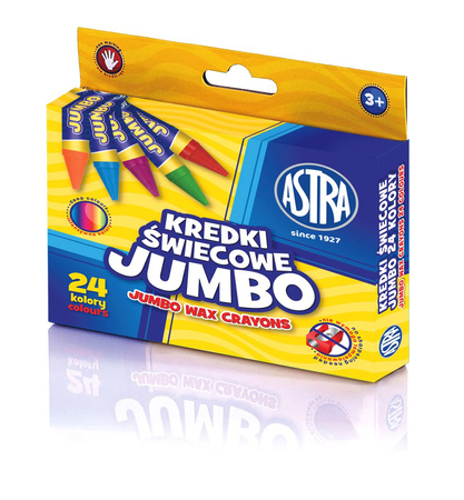 Kredki świecowe Astra 24 kolory