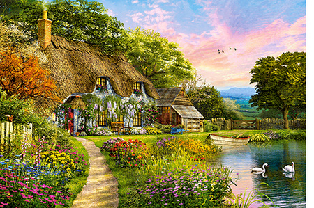 Puzzle 1500 Wiejski domek C-151998-2