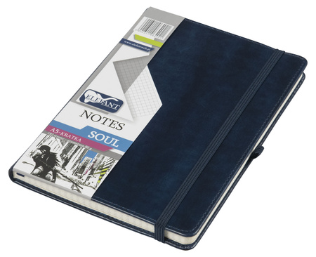 Notes A5 kratka Soul granatowy
