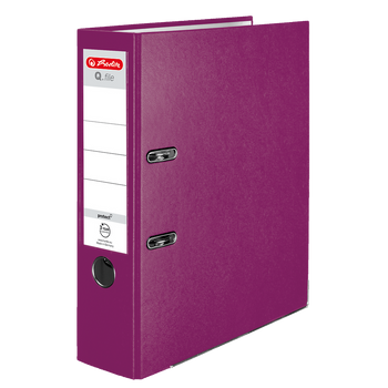 Segregator A4 Herlitz Q. File PP 8cm jagodowy