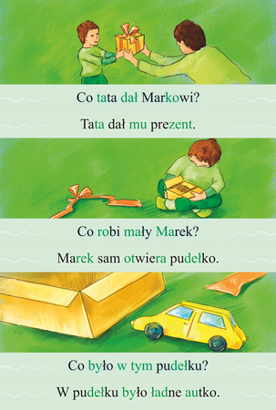 Historyjki obrazkowo-zdaniowe z pytaniami