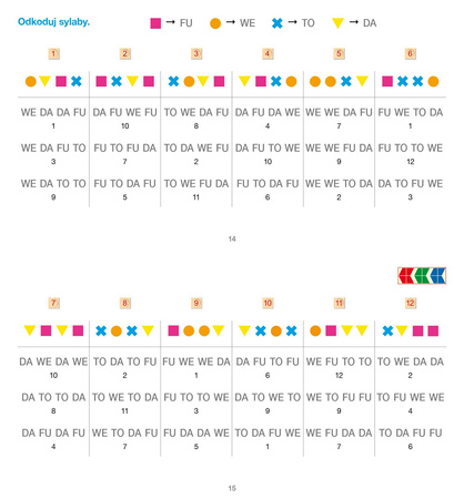 PUS Sylabowe potyczki 2 Sylaby PA, MA, BA, LA, FA, WA, TA, DA