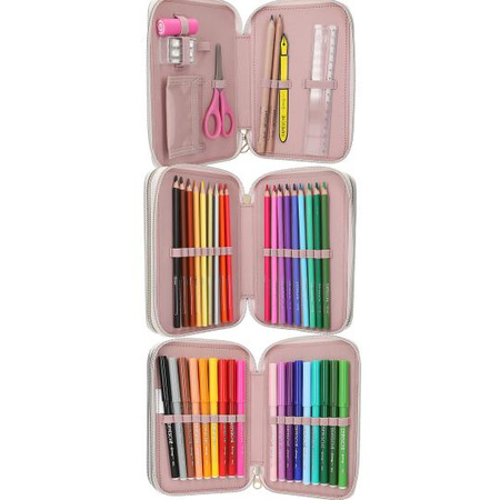 Piórnik potrójny z wyposażeniem Top Model Summer Feeling 13303A