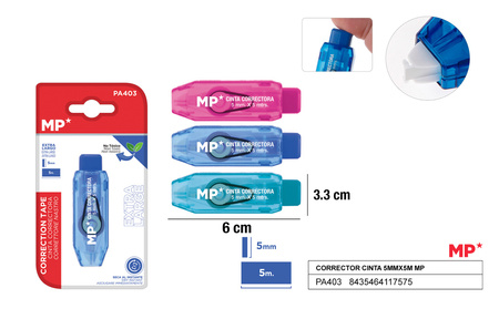 Korektor MP w taśmie 5mmx5m 1szt.mix