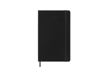 Kalendarz 2025 12M Moleskine L tygodniowy czarny 13x21