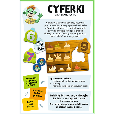 Gra Cyferki Mały odkrywca Rodzina Treflików 02810