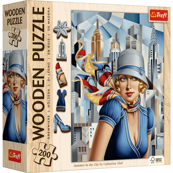 Puzzle 200 drewniane Lato w Mieście Catherine Abel 20251