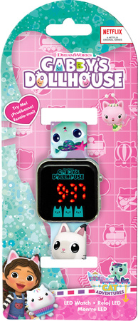 Zegarek LED z kalendarzem Gabby's Dollhouse