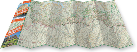 Drakensberg Ukhahlamba Park trekking map 1:100 000  laminat