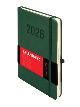 Kalendarz 2026 Memofix A5 DNS zielony