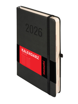 Kalendarz 2026 Memofix A5 DNS czarny