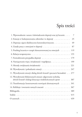 Terapia depresji skoncentrowana na emocjach seria psychoterapeutyczna