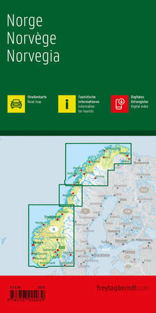 Mapa Norwegia 1:600 000