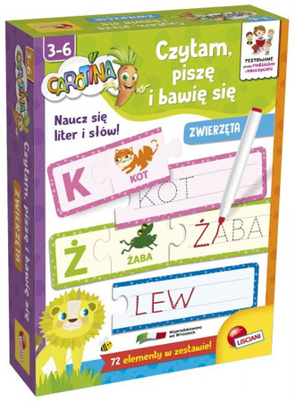 Czytam, piszę i bawię się zwierzęta Carotina 304-PL86931