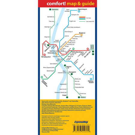 Budapeszt map&guide PL laminat 2024