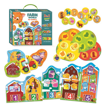 Gra edukacyjna Farm world for toddlers RK1310-01