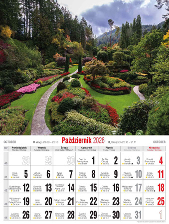 Kalendarz 2026 Krajobrazy Polski KSM-1