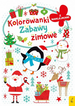 Kolorowanka z wykrojnikiem Zabawy zimowe