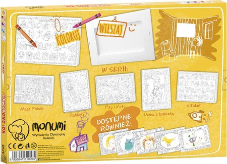 Kolorowanka ramka do zawieszenia alfabet duża