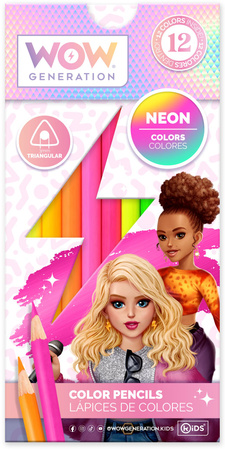 Zestaw piśmienniczy - kredki + ołówki + zeszyt gładki WOW