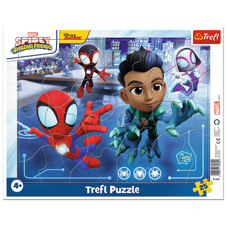 Puzzle 25 Ramkowe Pajęczy skok Disney Marvel Spiderman 31435