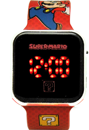 Zegarek LED z kalendarzem Super Mario GSM4107