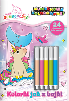 Kolorki jak z bajki. Moje Jednorożce. Numerkowe kolorowanki