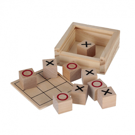 Gra Kółko i krzyżyk drewniana
