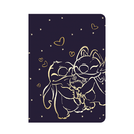 Zeszyt A5 32k.kratka Disney Gold  Stitch wzór 2