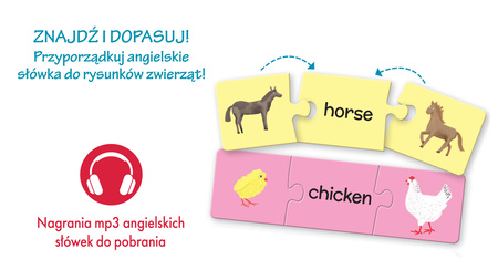 Układanki malucha Angielski Zwierzęta