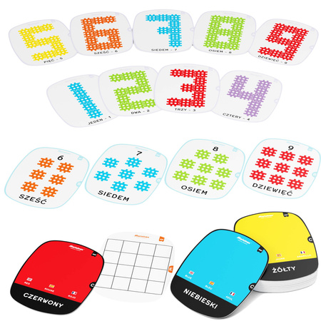 Klocki konstrukcyjne Wafle mini edu Matematyka na wesoło 444 elementów