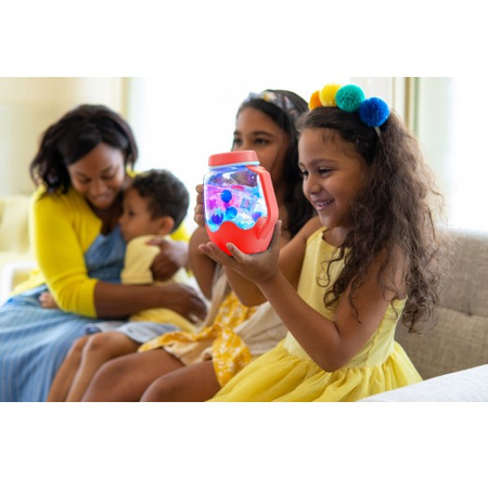 Słoik sensoryczny do napełnienia wodą czerwony