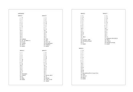 Egzamin ósmoklasisty Matematyka